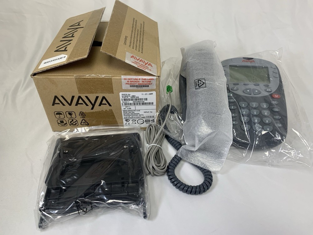 New Avaya 2410 Single Line Corded Phone, Open Box