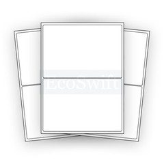 2-20,000 8.5 x 5.5 EcoSwift Shipping Half-Sheet Self-Adhesive eBay PayPal Labels