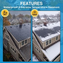 Pushglossy 30 ft x 20 Inches Epdm Rubber Roofing 30 X 20 Inches, Black