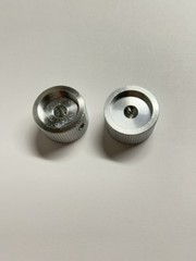 0.25 inch 1/4 bore Potentiometer Knob Control Knob Solid Aluminum Pack of 2