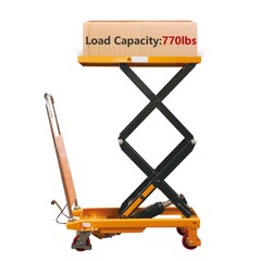 APOLLOLIFT 770lbs/1760lbs Double Scissors Lift Table Cart 51.2″/59″ Lift Height