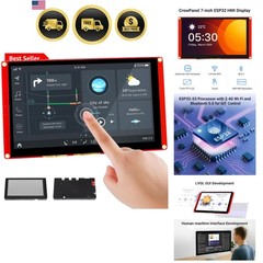 Display 800×480, 7 Inch HMI Basic RGB TFT LCD Touch Screen with Acrylic Case,…