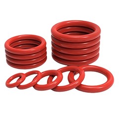 Red Silicone O Rings Seals 5.3mm Cross Section 30mm-530mm ID Food Grade O Ring