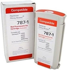 Pitney Bowes 787-1 Premium Quality Compatible Red Postage Ink Max Volume