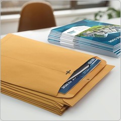 100 Pcs CLASP ENVELOPES 9×12 28lb Kraft Shipping Mailing Gummed Business Manila