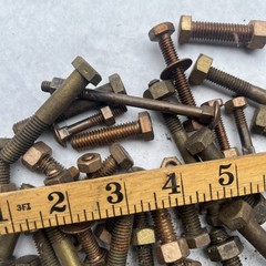 Over 5 Pounds Brass Bronze Cap Screws Etc 1/4 ,5/16 ,3/8