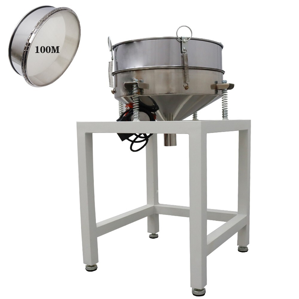 110V 15.7in Stainless Steel Powder Shaker Vibrating Screen Machine 100M Seive