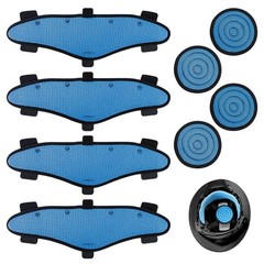 4 Pack Hard Hat Top Pad and Sweatband Sets for Safety Helmet, Washable Hard H…