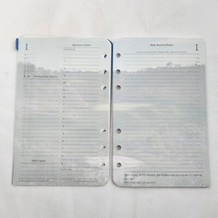 1 Undated Month Generic Calendar Franklin Covey Compact Size Pages Refill Paper