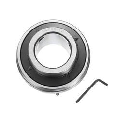 Ball Bearing Insert Chrome Steel Gcr15 UC206-18 Bore 1 1/8″ Set Screws