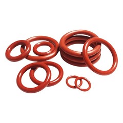Red Silicone O Rings Seals 5.3mm Cross Section 30mm-530mm ID Food Grade O Ring