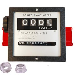 1″ 6-40 GPM 4-Digit Mechanical Fuel Transfer Meter in Gallons – Extreme Accur…