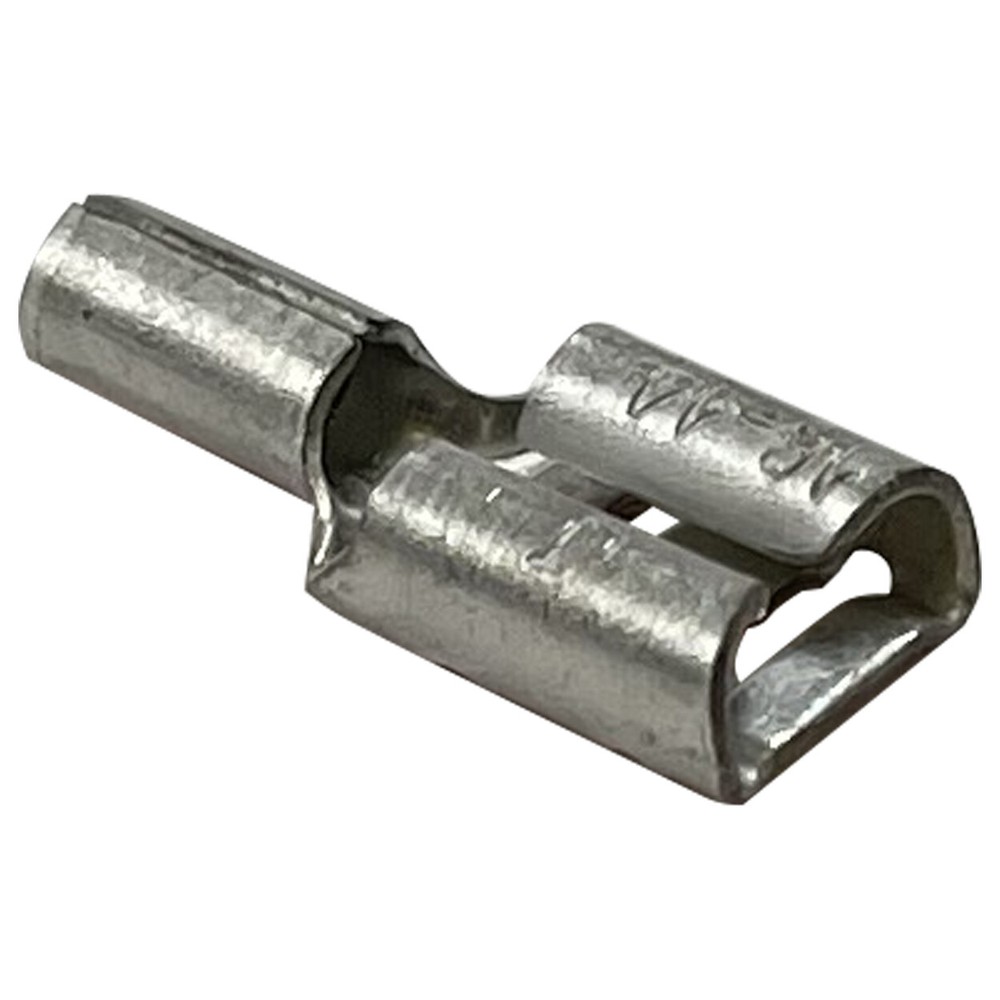 (100) Non Insulated Female 16-14 Gauge Quick Disconnect .250″ Terminal Connector