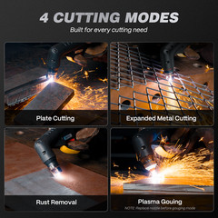 2026 ARCCAPTAIN 60A Non-HF Plasma Cutter 4-in-1, 1-1/16″ Cut, IPT60 Torch