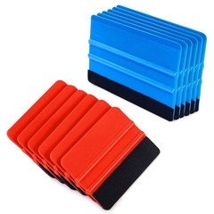 12 Pcs Car Felt Edge Squeegee Kits 4 Inch Squeegee Vinyl Scraper Tool Plastic Ca