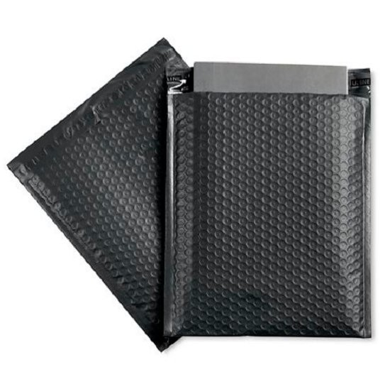 100 #2 8.5×12 Black Poly Bubble Padded Envelopes Mailers Shipping Case 8.5″x12″