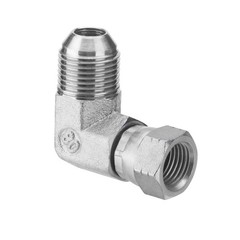 5Pack 90 Degree Elbow Hydraulic Adapter Fittings:1/2″ JIC Male x 3/8″ JIC Female