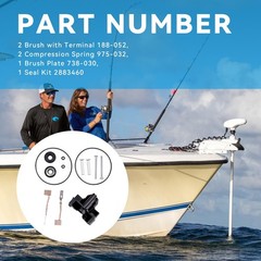 3-1/4″ Brush & Seal Kits Compatible with Minn Kota trolling motors,Brush & Se…