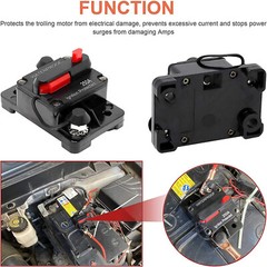 300A AMP Circuit Breaker Fuse Reset 12V-48V DC Car Boat Auto Waterproof
