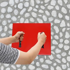 Seamless Texture Stamp Mat for Concrete Molding, 22.83×17.13 Inch Durable PU