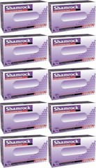 Shamrock Latex Exam Gloves 4.5 Mil Powder Free All Quantity & Sizes Medical