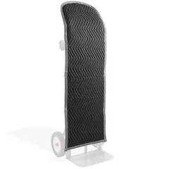 Heavy Duty Round Top Hand Truck Cover, Woven Cotton/Polyester, 50″ x 16″, Black