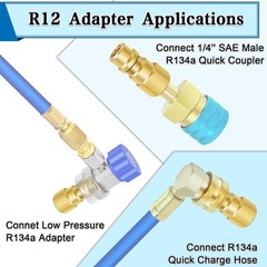 A/C Refrigerant Retrofit Valve Kit R12 to R134A Low Side BPV31 Piercing Valve Se