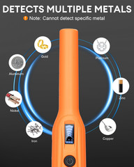 Rechargeable Metal Detector Pinpointer for Adults Kids – IP68 Full Waterproof Ha