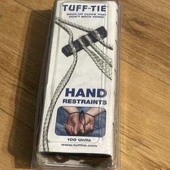 10 1TUFF TIE Quick Cuffs Police Force Single Use Handcuff Restraint Free Shiping