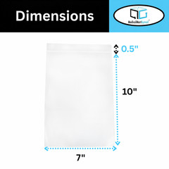 2 Mil Clear Reclosable Plastic Poly Bags 7″ x 10″ Top Seal Baggies Pack of 4000