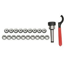 MT3 Shank ER32 Collet Chuck Set with 18 Collets and Carrying Case