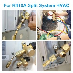 R410A Adapter 5/16″ Female SAE to 1/4″ Male Flare For Vacuum Pump Connection