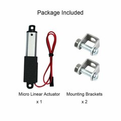 12V Electric Micro Linear Actuator 1.2″ 2″ 3″ 4″ Stroke Fast Speed Up To 6inch/s