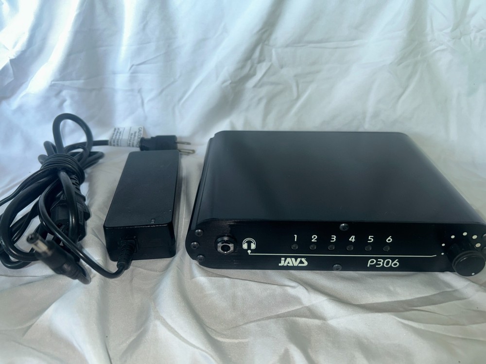 JAVS P306 6- input Audio Mixer Court System Recording Component + Power – WORKS