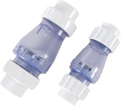 Vertical & Horizontal 2.0 Inch Clear Check Valve – All-Purpose PVC Solution