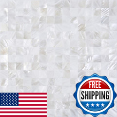 Kasaro Peel And Stick Backsplash Shell Tiles Mother Of Pearl Mosaic Self