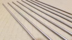 304 Stainless Steel 1/8″ Round, 11″ long bars, rods, 8 pack