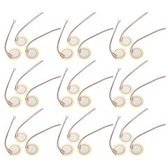 35 PCS Piezoelectric Sounder Buzzer Speaker Contact Microphone Trigger
