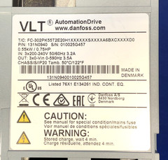 Danfoss 131N0940 0.55kW / 0.75HP FC-302PK55T20H1 ✅ SHIPPED ✅