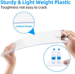 2 Pack Plastic Clipboards, A4 Acrylic Clear Board 8.5×11 | Transparent Letter Si