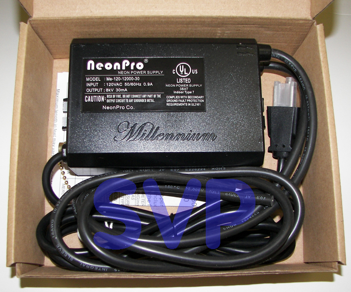 NeonPro ME-120-12000-30 NEON SIGN POWER SUPPLY TRANSFORMER – NEW, UL Listed
