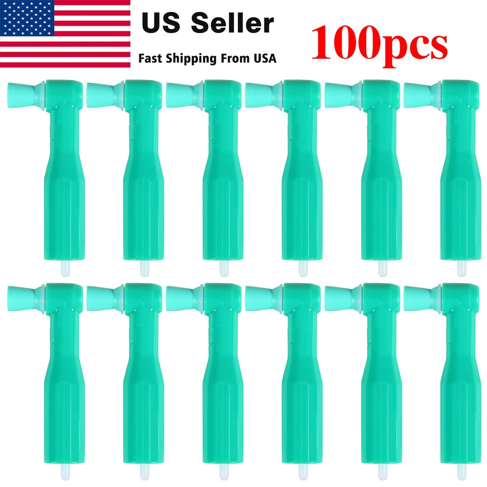 100 pcs Dental Disposable Prophy Angles Soft Top Quality Money back guarantee!