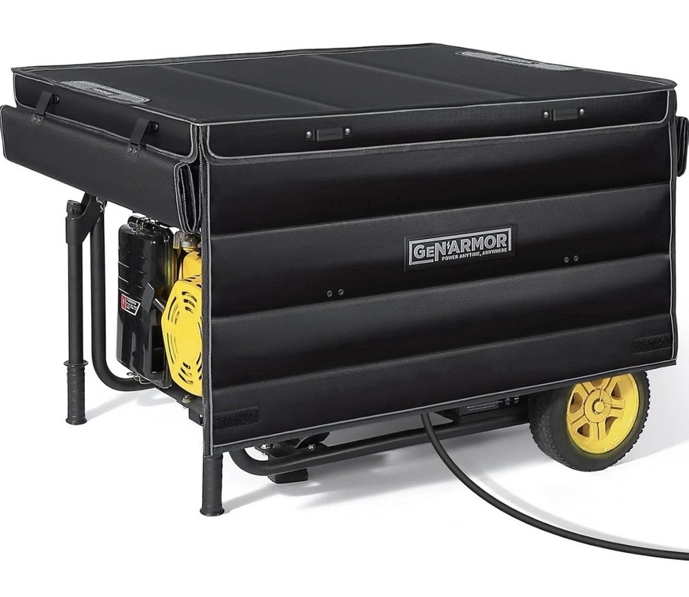 GenArmor Generator Covers While Running 100% Waterproof Heavy Duty Tarps Black