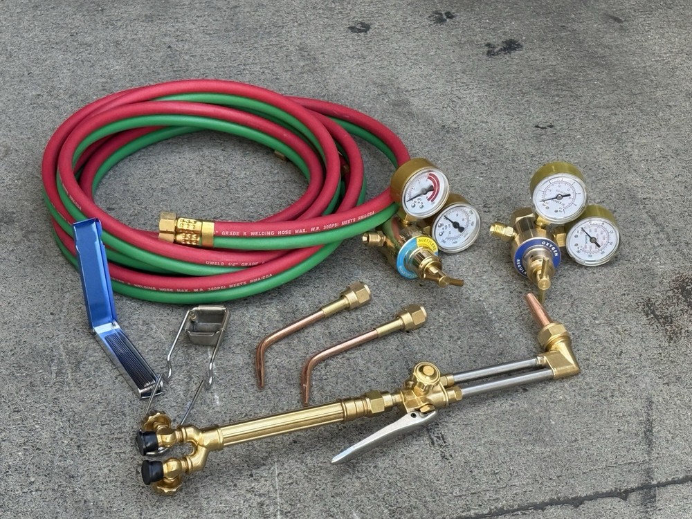 HVAC Pro Oxygen & Acetylen Victor Type Welding & Torch Cutting Brazing Tool Set