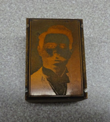 Braddock PA Lutheran Church Wood Copper Plate Photo Negative 1-1/2″ Vintage