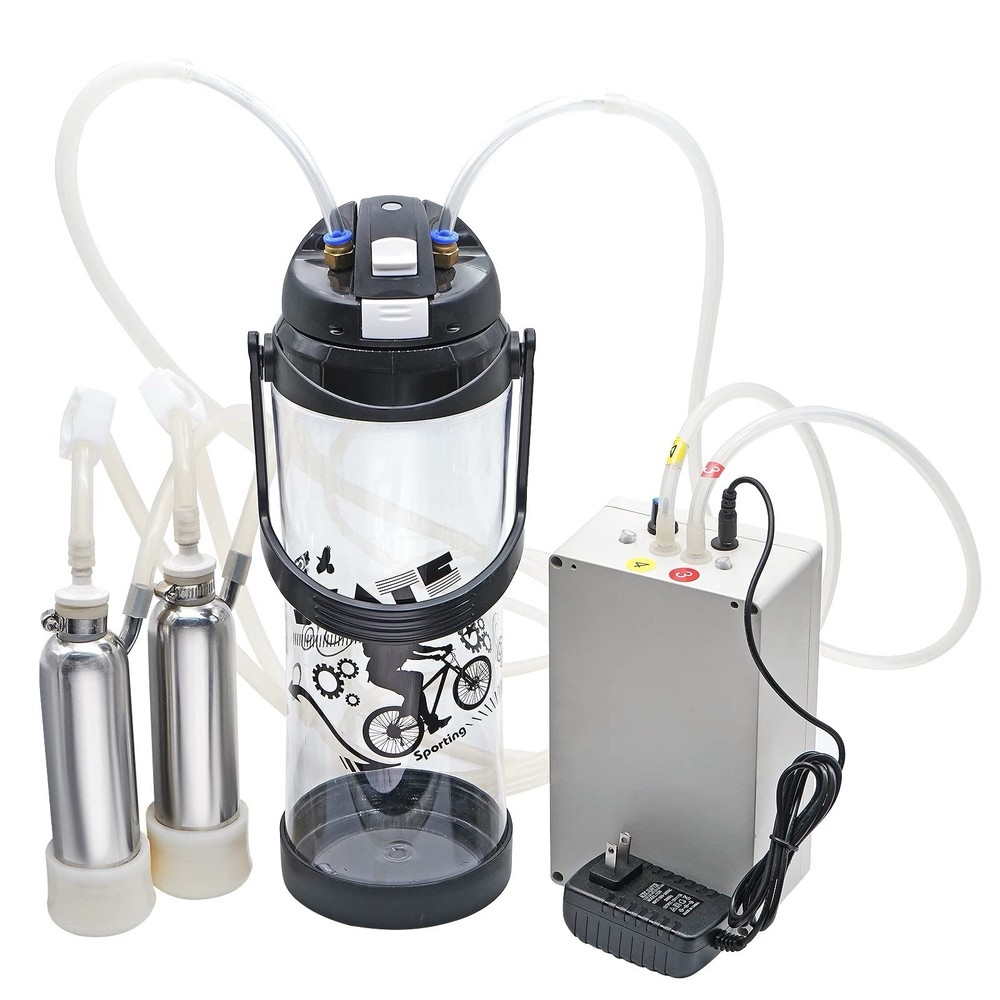 Milking Machine for Cows 3L Pulsation Vacuum Electric Suction Pump Milking Ma…