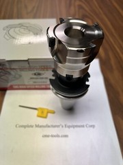 2-1/2″ 90 degree indexable face mill w CAT40 Arbor Extra 10pcs R390 Inserts #506