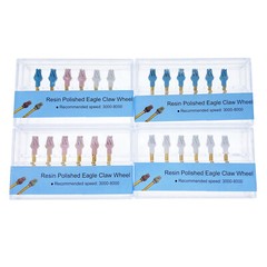 6 Dental Composite Resin Polishing Wheel Kit Spiral Flex Burs Fine/Medium/Coarse