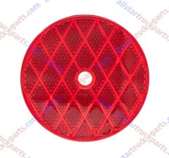 Red Class A 3-3/16″ Round Reflector with Center Mounting Hole 2x 10x 25x