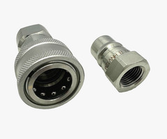Hydraulic Quick Coupler Set ISO-B 1/2” NPT HNV12F Female + HNV12M Male New